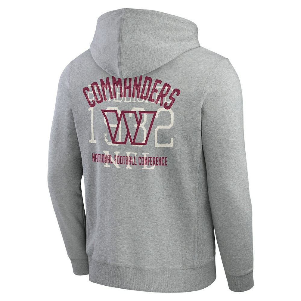 Darius Rucker Collection Vintage Stripe Full-Zip Hoodie - Washington Commanders