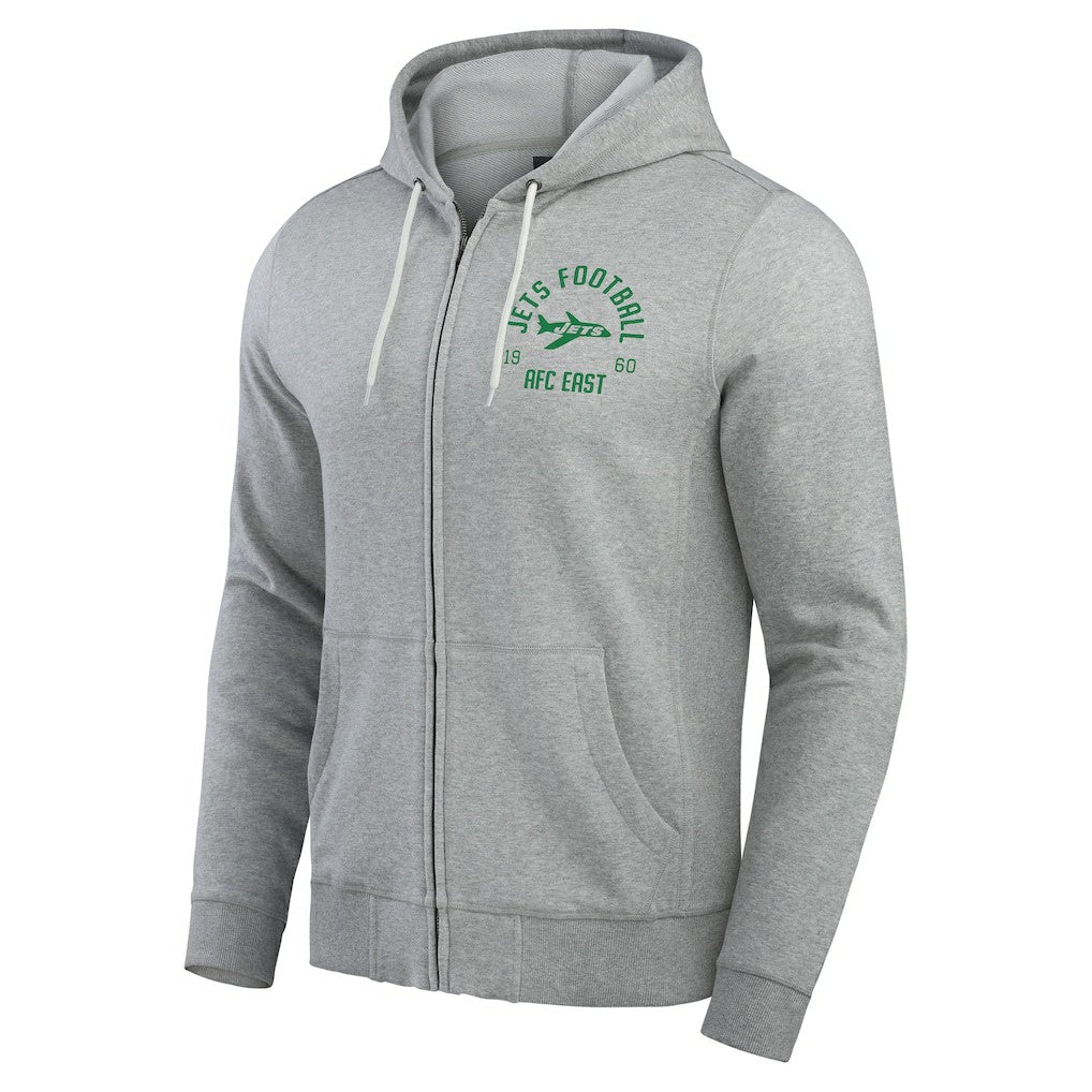 Darius Rucker Collection Vintage Stripe Full-Zip Hoodie - New York Jets