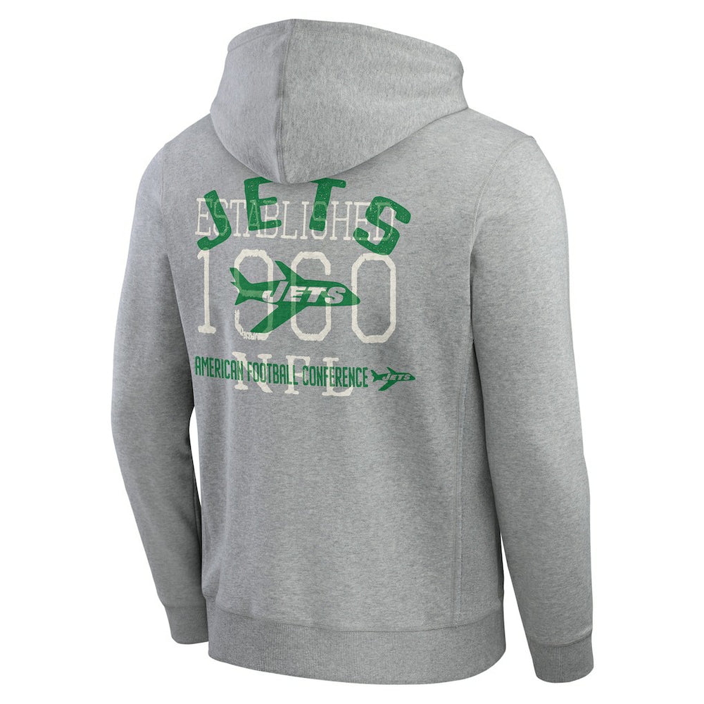 Darius Rucker Collection Vintage Stripe Full-Zip Hoodie - New York Jets