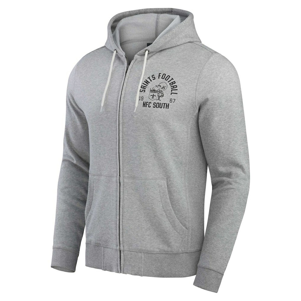 Darius Rucker Collection Vintage Stripe Full-Zip Hoodie - New Orleans Saints