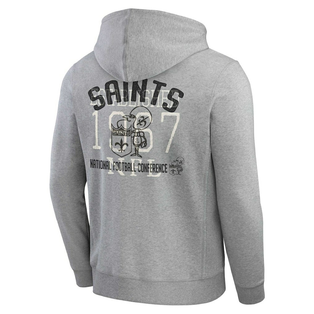 Darius Rucker Collection Vintage Stripe Full-Zip Hoodie - New Orleans Saints