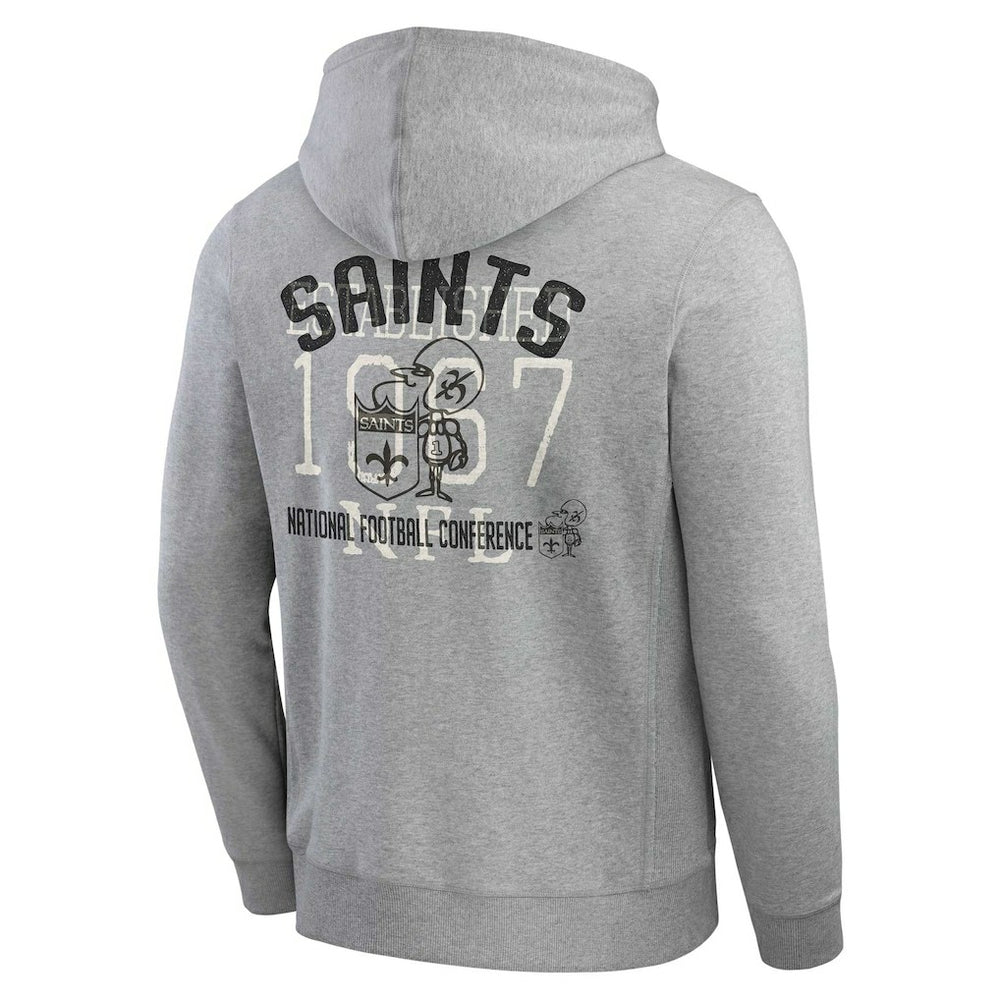 Darius Rucker Collection Vintage Stripe Full-Zip Hoodie - New Orleans Saints