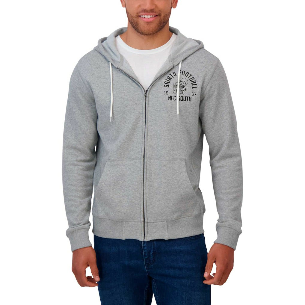 Darius Rucker Collection Vintage Stripe Full-Zip Hoodie - New Orleans Saints