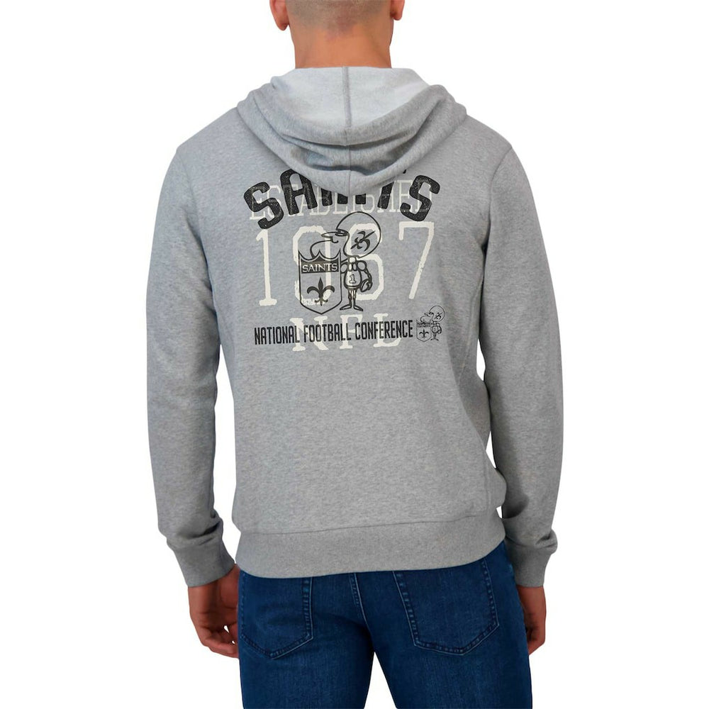 Darius Rucker Collection Vintage Stripe Full-Zip Hoodie - New Orleans Saints