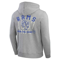 Darius Rucker Collection Vintage Stripe Full-Zip Hoodie - Los Angeles Rams