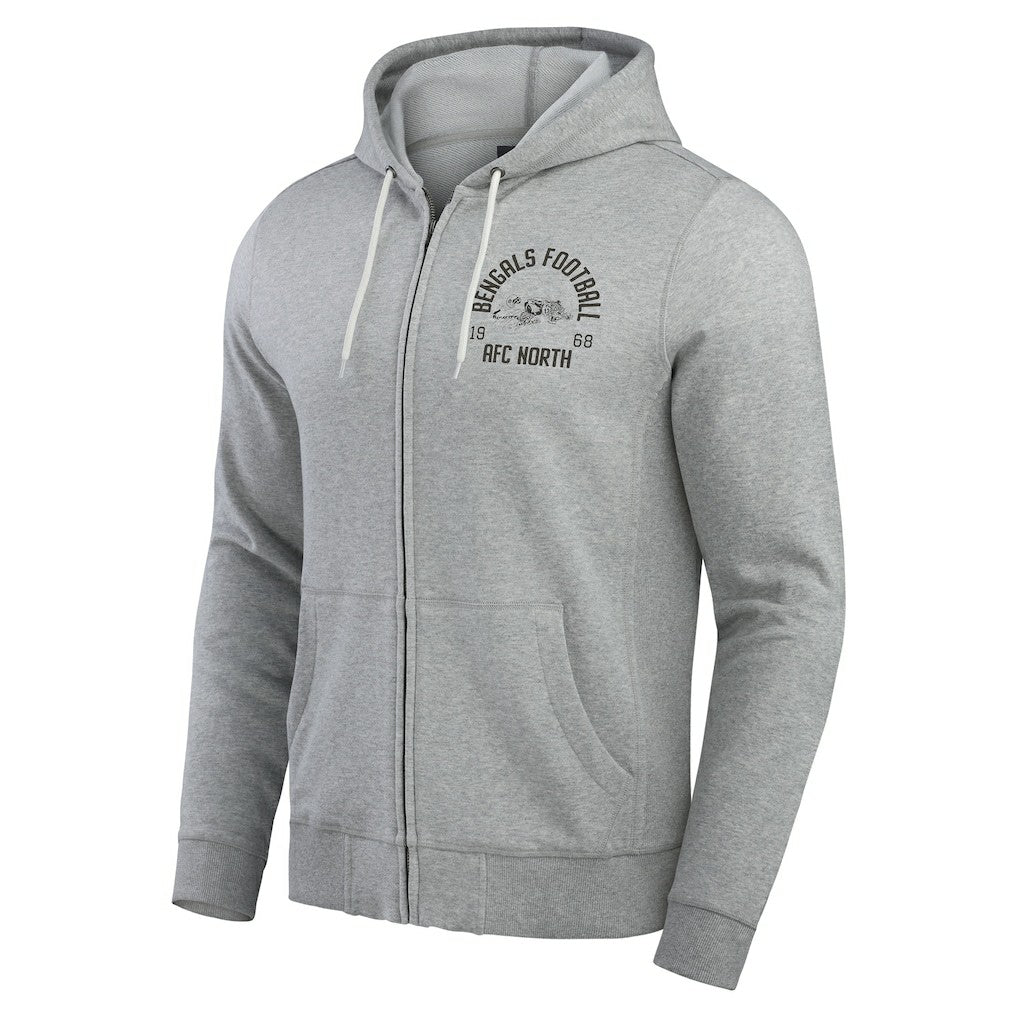 Darius Rucker Collection Vintage Stripe Full-Zip Hoodie - Cincinnati Bengals