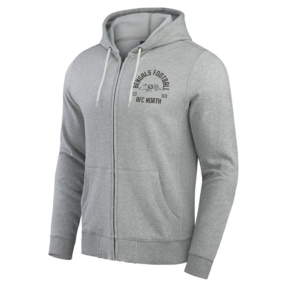 Darius Rucker Collection Vintage Stripe Full-Zip Hoodie - Cincinnati Bengals