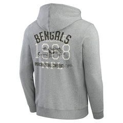 Darius Rucker Collection Vintage Stripe Full-Zip Hoodie - Cincinnati Bengals