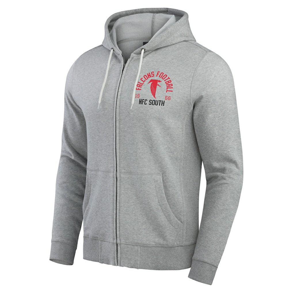 Darius Rucker Collection Vintage Stripe Full-Zip Hoodie - Atlanta Falcons
