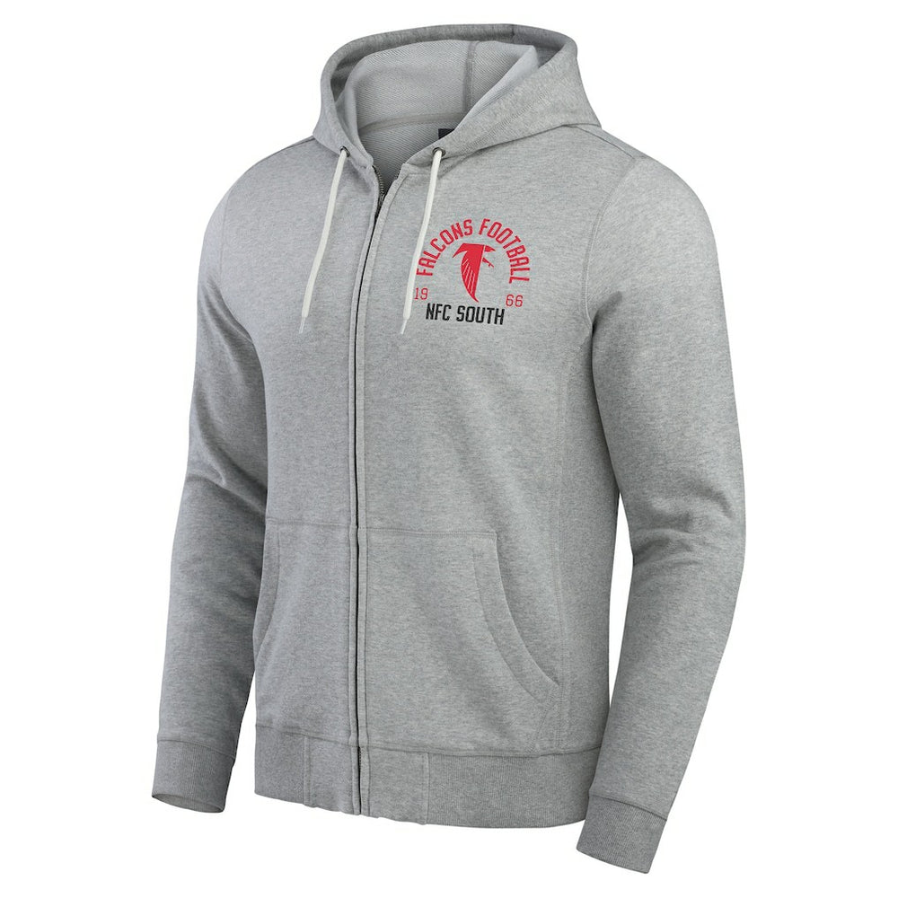 Darius Rucker Collection Vintage Stripe Full-Zip Hoodie - Atlanta Falcons