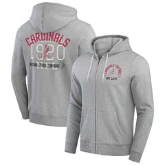 Darius Rucker Collection Vintage Stripe Full-Zip Hoodie - Arizona Cardinals