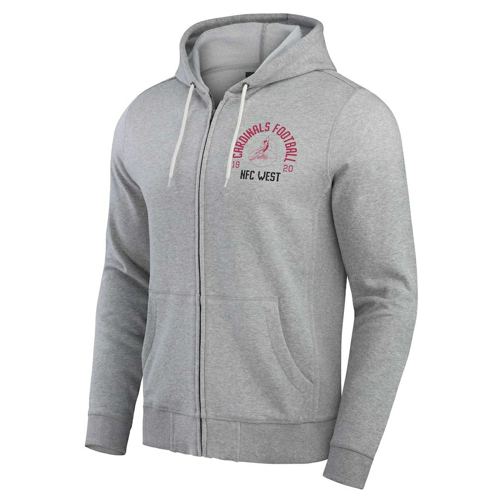 Darius Rucker Collection Vintage Stripe Full-Zip Hoodie - Arizona Cardinals