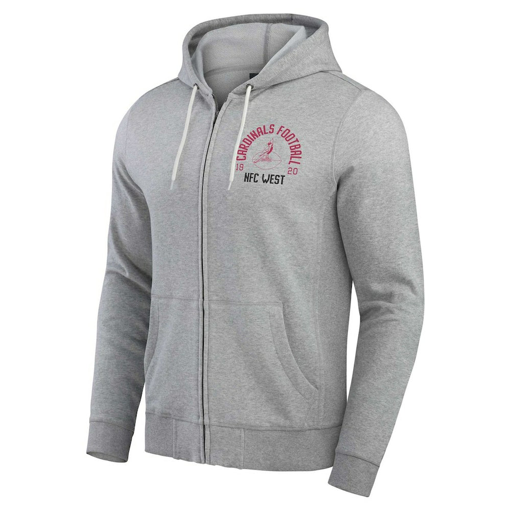 Darius Rucker Collection Vintage Stripe Full-Zip Hoodie - Arizona Cardinals