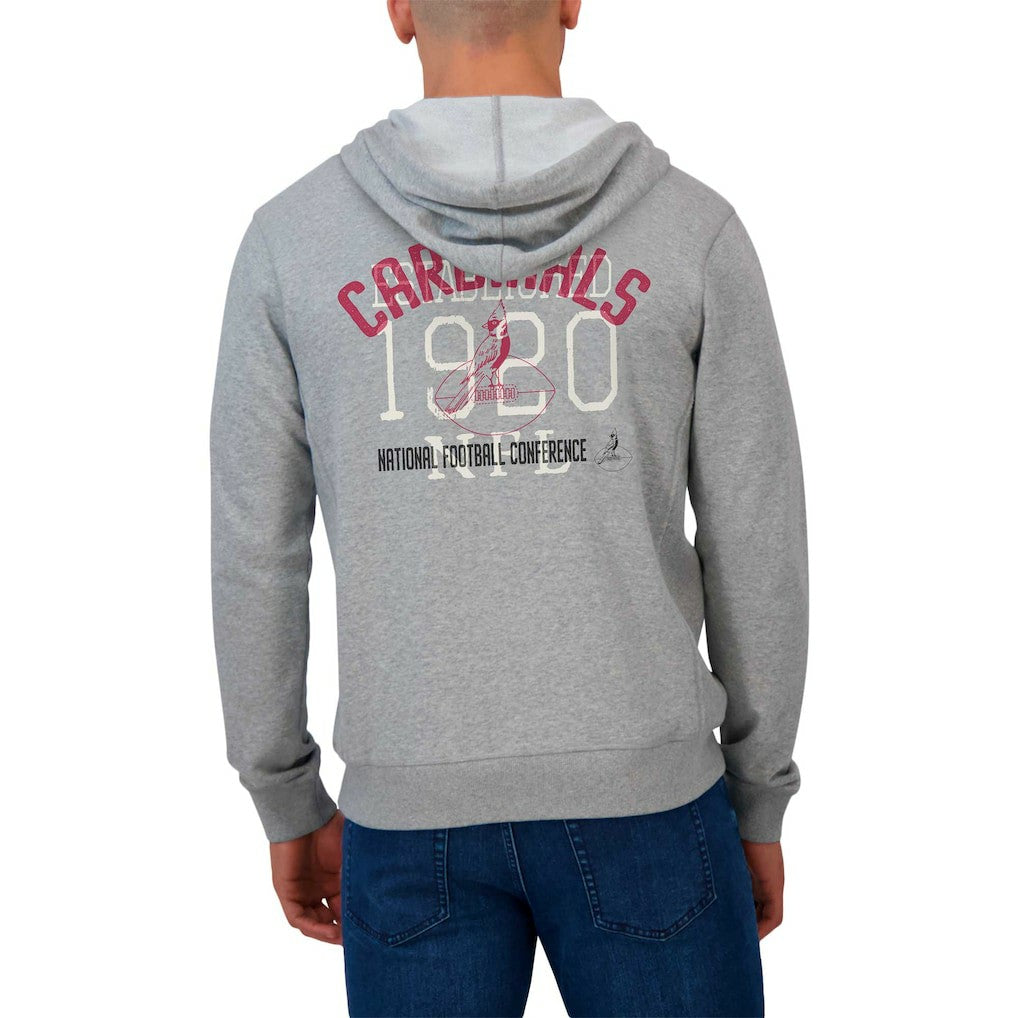 Darius Rucker Collection Vintage Stripe Full-Zip Hoodie - Arizona Cardinals
