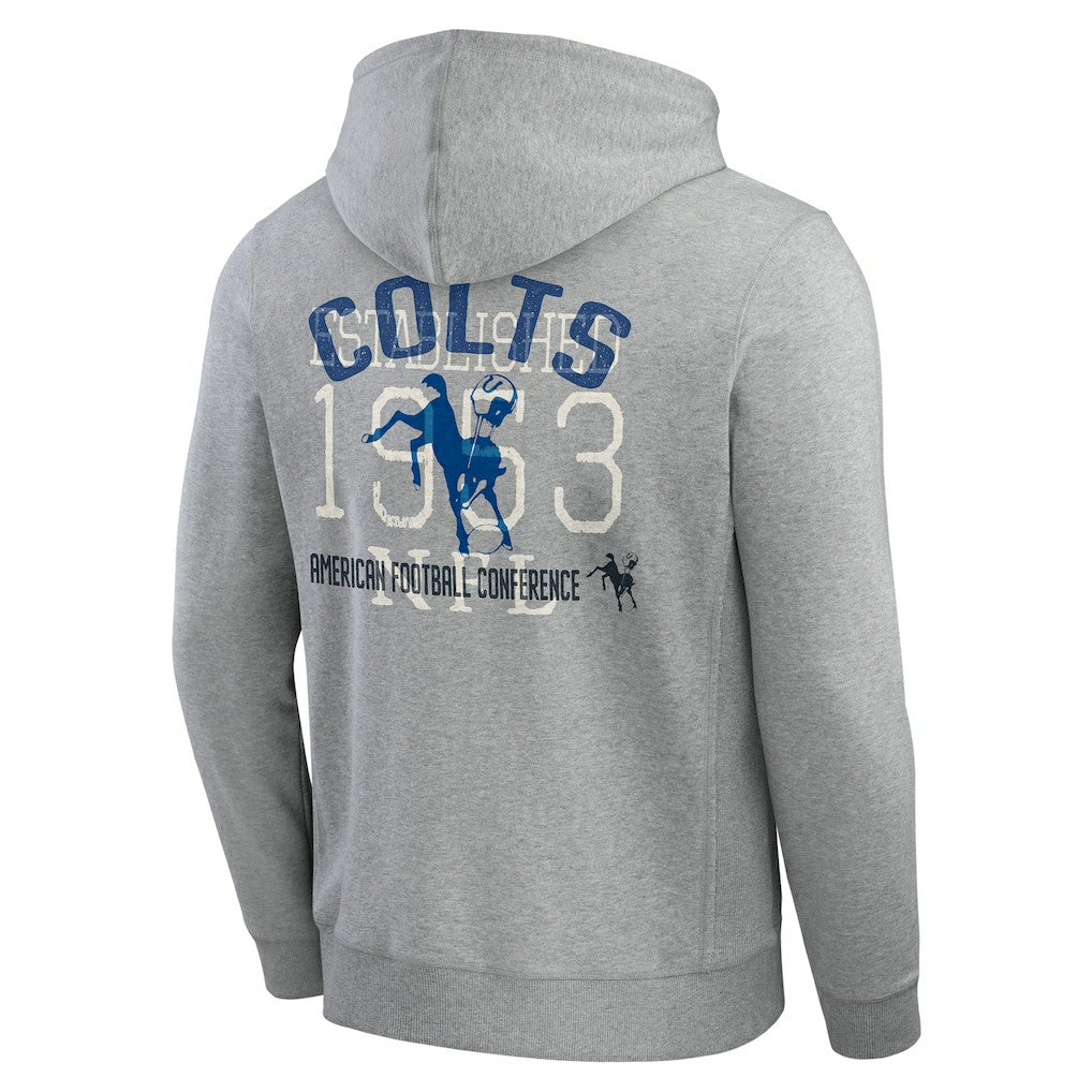 Darius Rucker Collection Vintage Stripe Full-Zip Hoodie - Indianapolis Colts