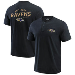 Darius Rucker Collection Washed Henley T-Shirt - Baltimore Ravens