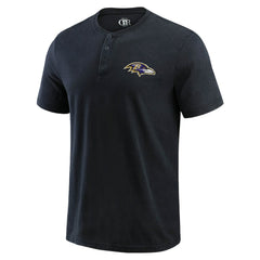 Darius Rucker Collection Washed Henley T-Shirt - Baltimore Ravens