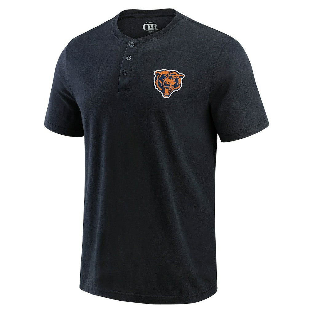 Darius Rucker Collection Washed Henley T-Shirt - Chicago Bears