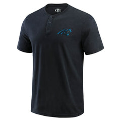 Darius Rucker Collection Washed Henley T-Shirt - Carolina Panthers