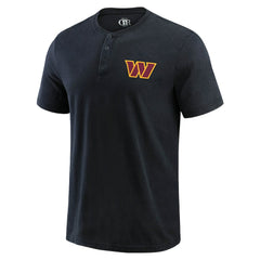 Darius Rucker Collection Washed Henley T-Shirt - Washington Commanders