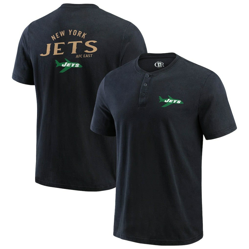 Darius Rucker Collection Washed Henley T-Shirt - New York Jets