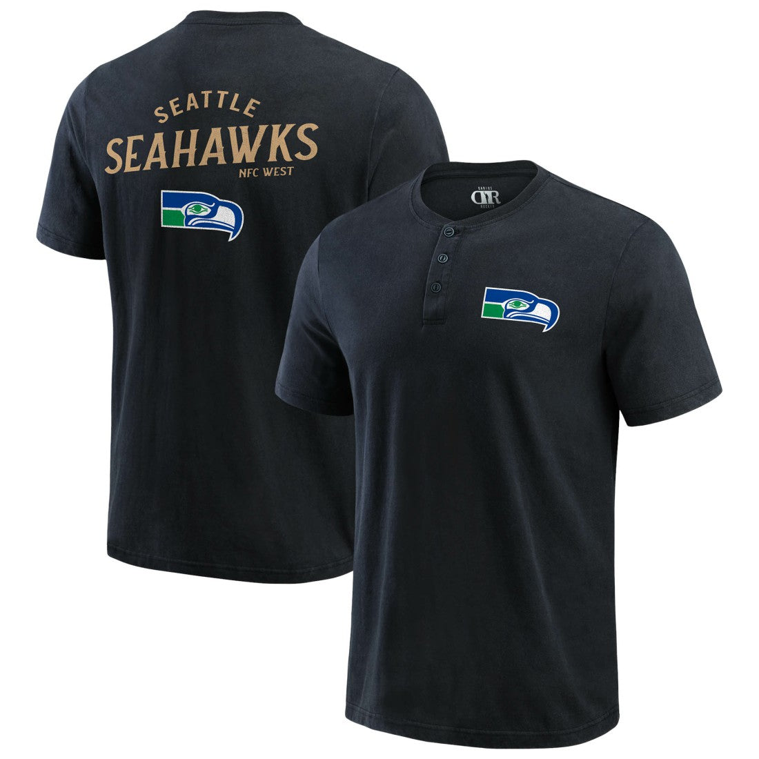 Darius Rucker Collection Washed Henley T-Shirt - Seattle Seahawks
