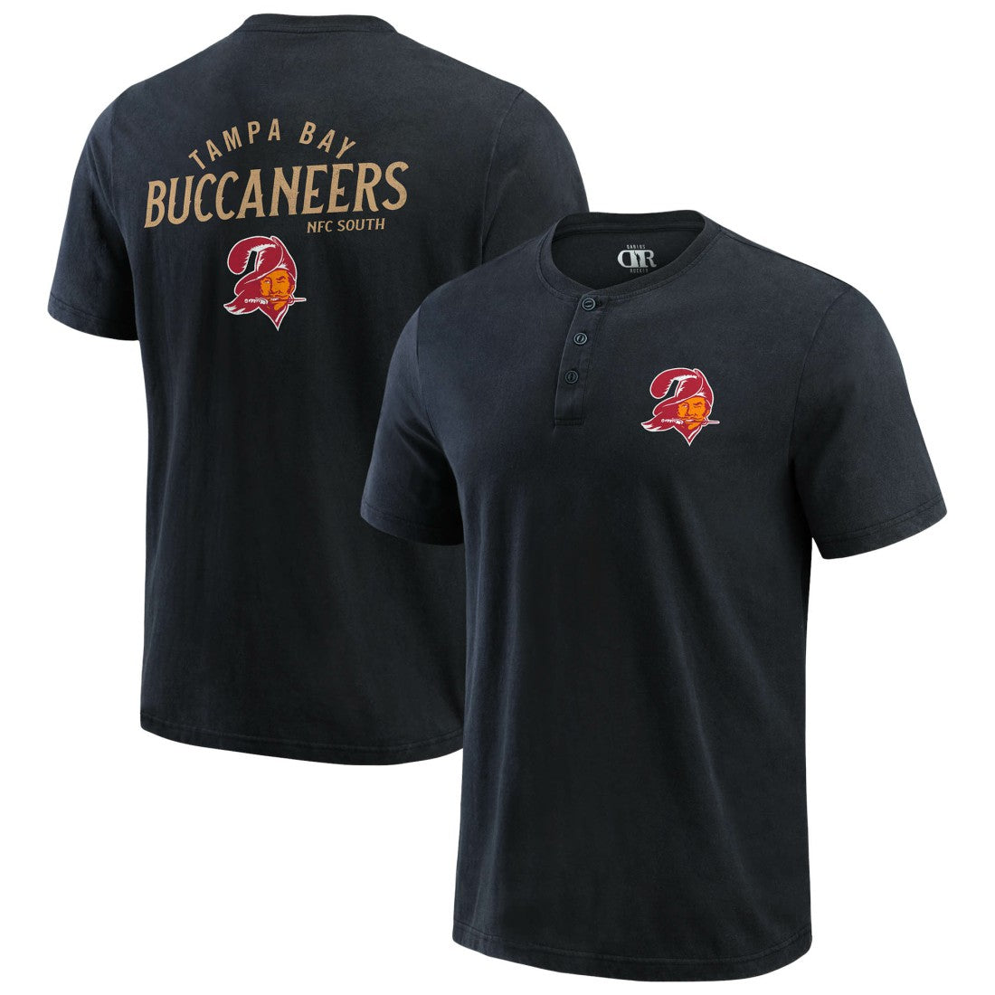 Darius Rucker Collection Washed Henley T-Shirt - Tampa Bay Buccaneers