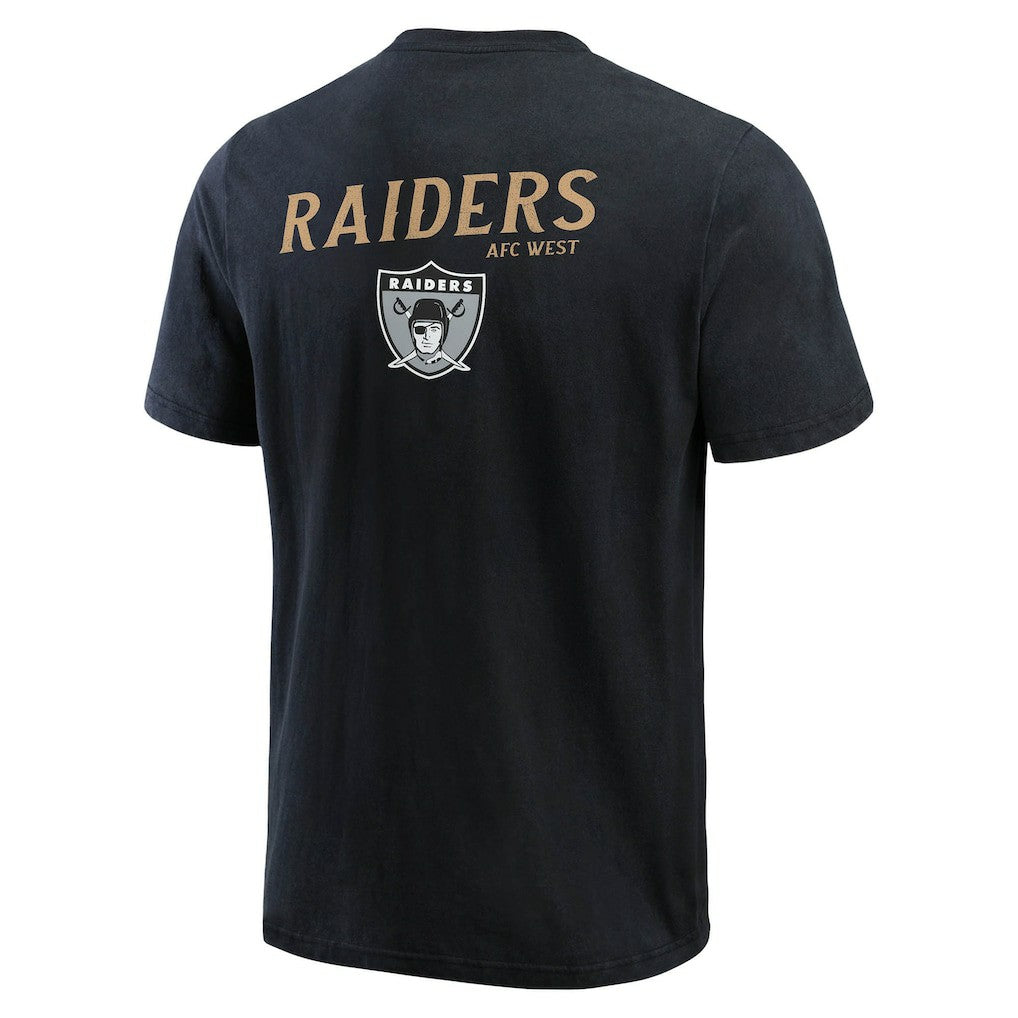 Darius Rucker Collection Washed Henley T-Shirt - Las Vegas Raiders