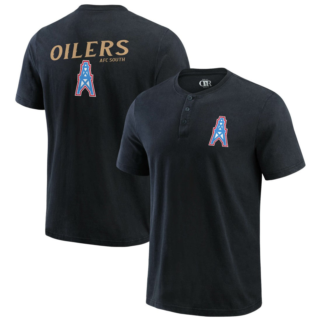 Darius Rucker Collection Washed Henley T-Shirt - Tennessee Titans