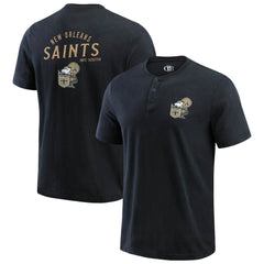 Darius Rucker Collection Washed Henley T-Shirt - New Orleans Saints