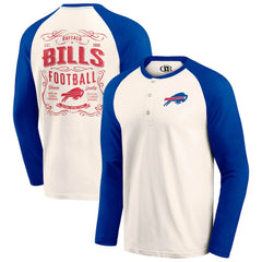 Darius Rucker Collection Raglan Henley T-Shirt - Buffalo Bills