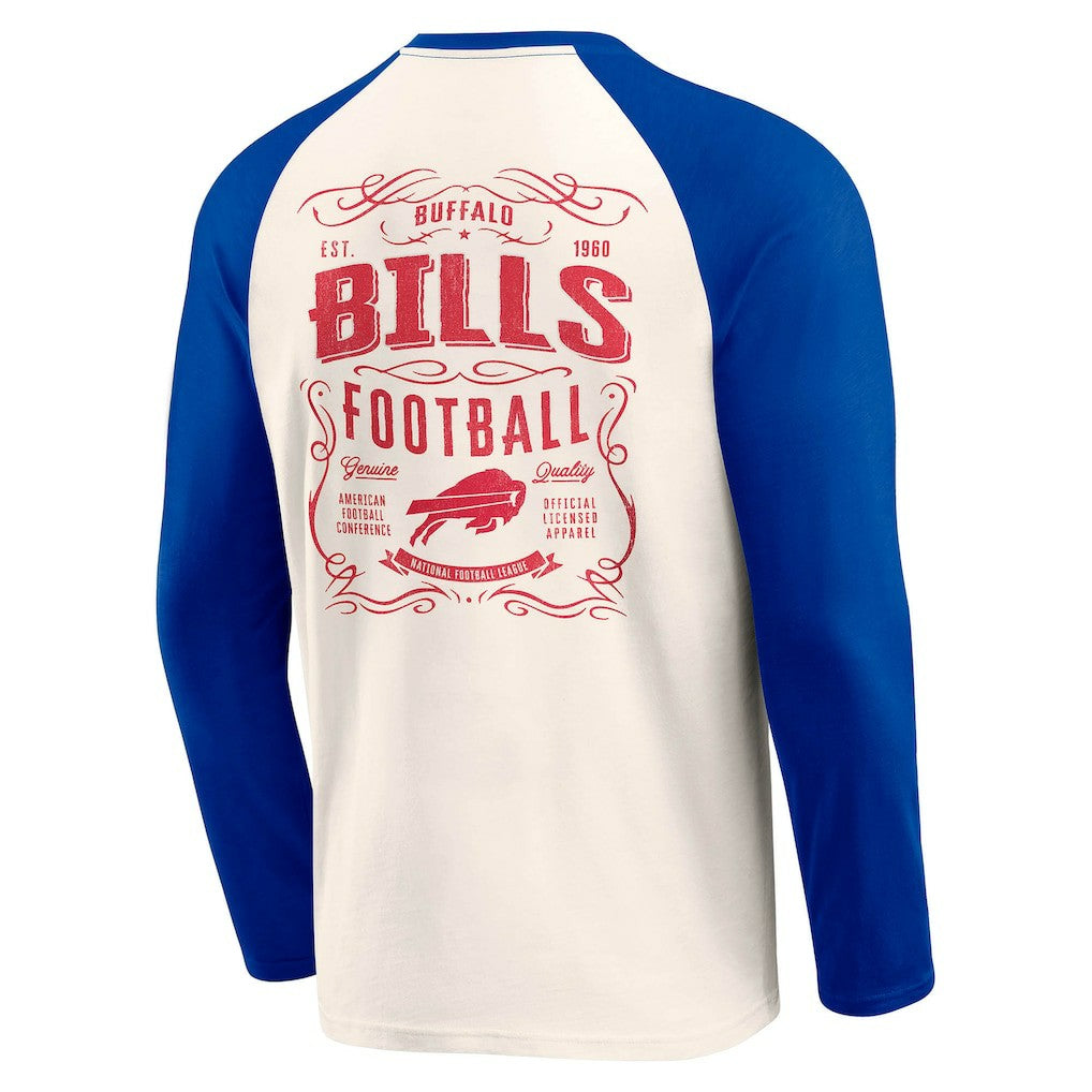 Darius Rucker Collection Raglan Henley T-Shirt - Buffalo Bills