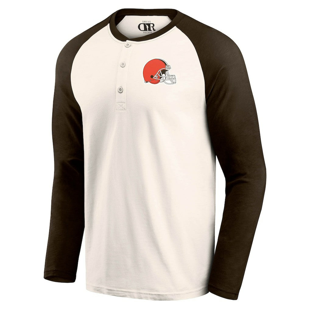 Darius Rucker Collection Raglan Henley T-Shirt - Cleveland Browns