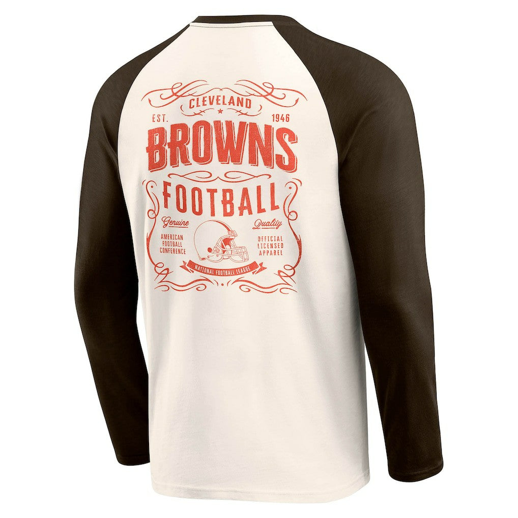 Darius Rucker Collection Raglan Henley T-Shirt - Cleveland Browns