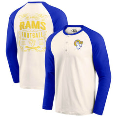 Darius Rucker Collection Raglan Henley T-Shirt - Los Angeles Rams