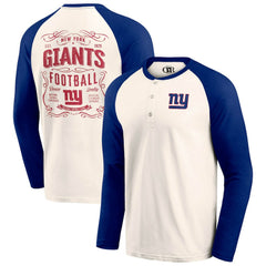 Darius Rucker Collection Raglan Henley T-Shirt - New York Giants