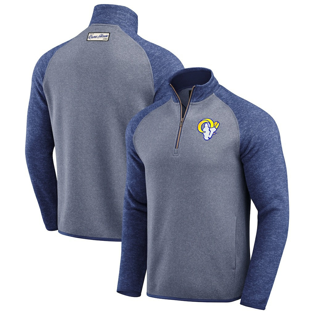 Darius Rucker Collection Tonal Quarter-Zip Jacket - Los Angeles Rams