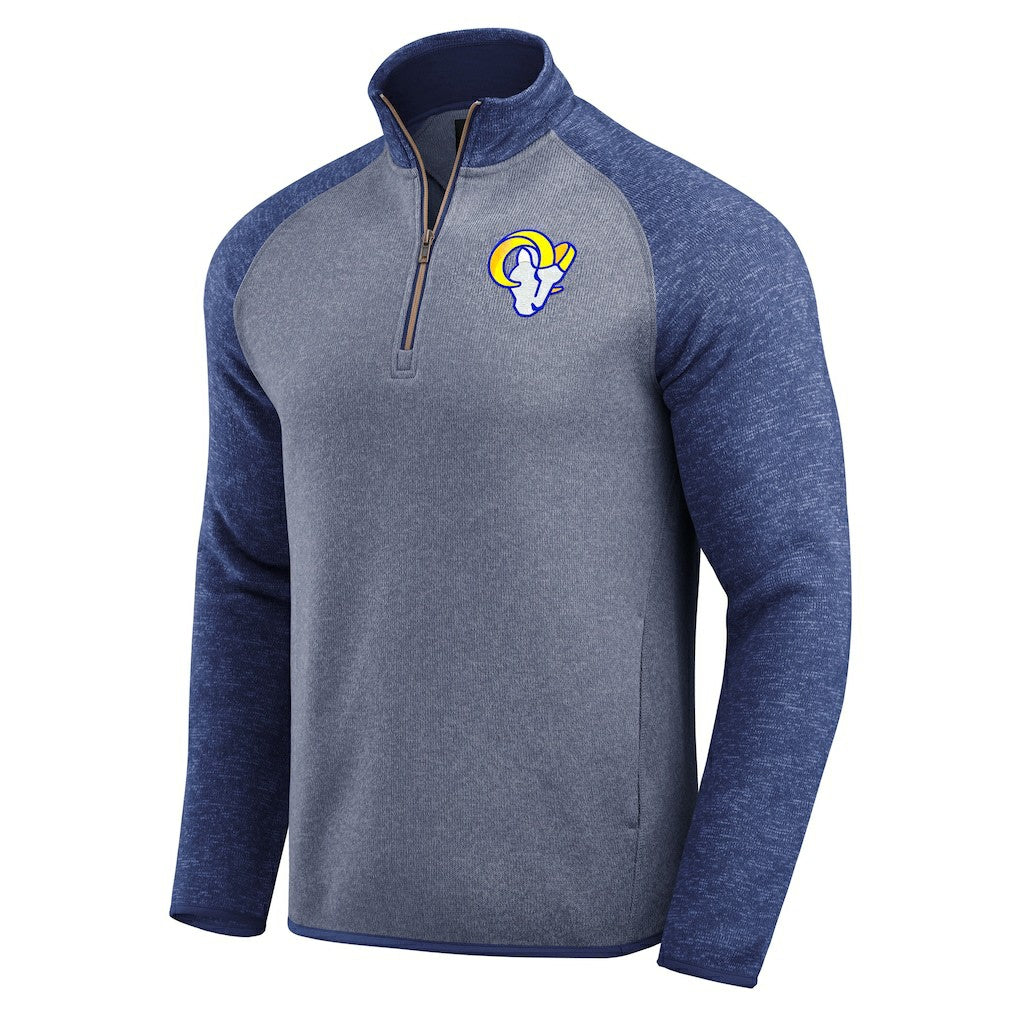 Darius Rucker Collection Tonal Quarter-Zip Jacket - Los Angeles Rams