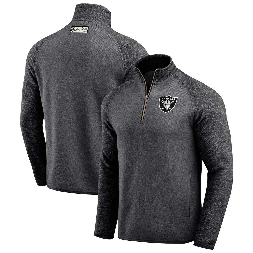 Darius Rucker Collection Tonal Quarter-Zip Jacket - Las Vegas Raiders