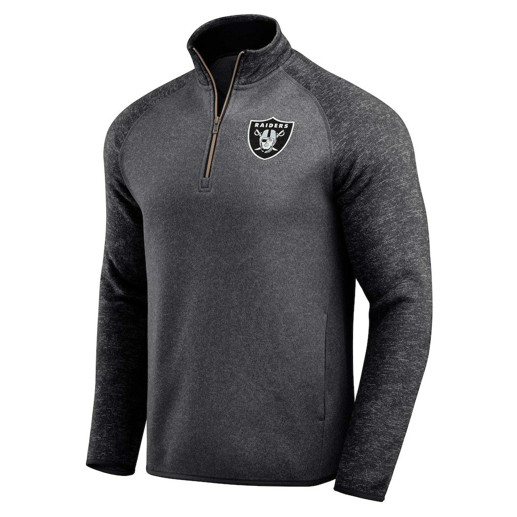 Darius Rucker Collection Tonal Quarter-Zip Jacket - Las Vegas Raiders