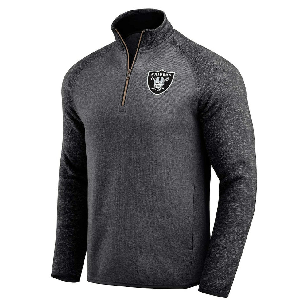 Darius Rucker Collection Tonal Quarter-Zip Jacket - Las Vegas Raiders