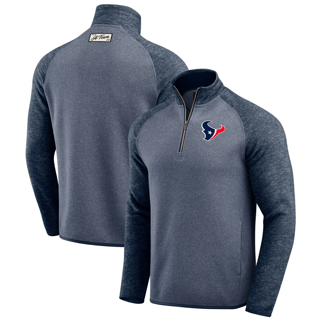 Darius Rucker Collection Tonal Quarter-Zip Jacket - Houston Texans