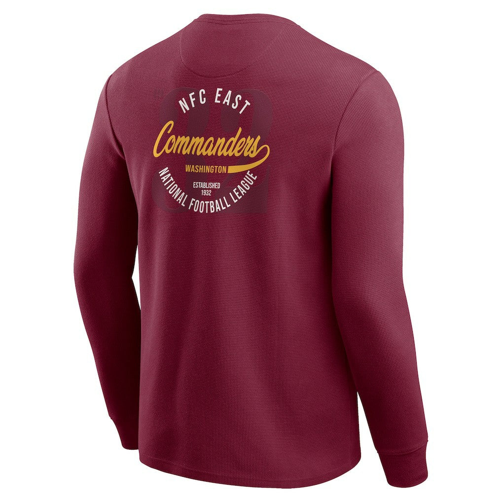Darius Rucker Collection Washed Waffle-Knit Long Sleeve T-Shirt - Washington Commanders
