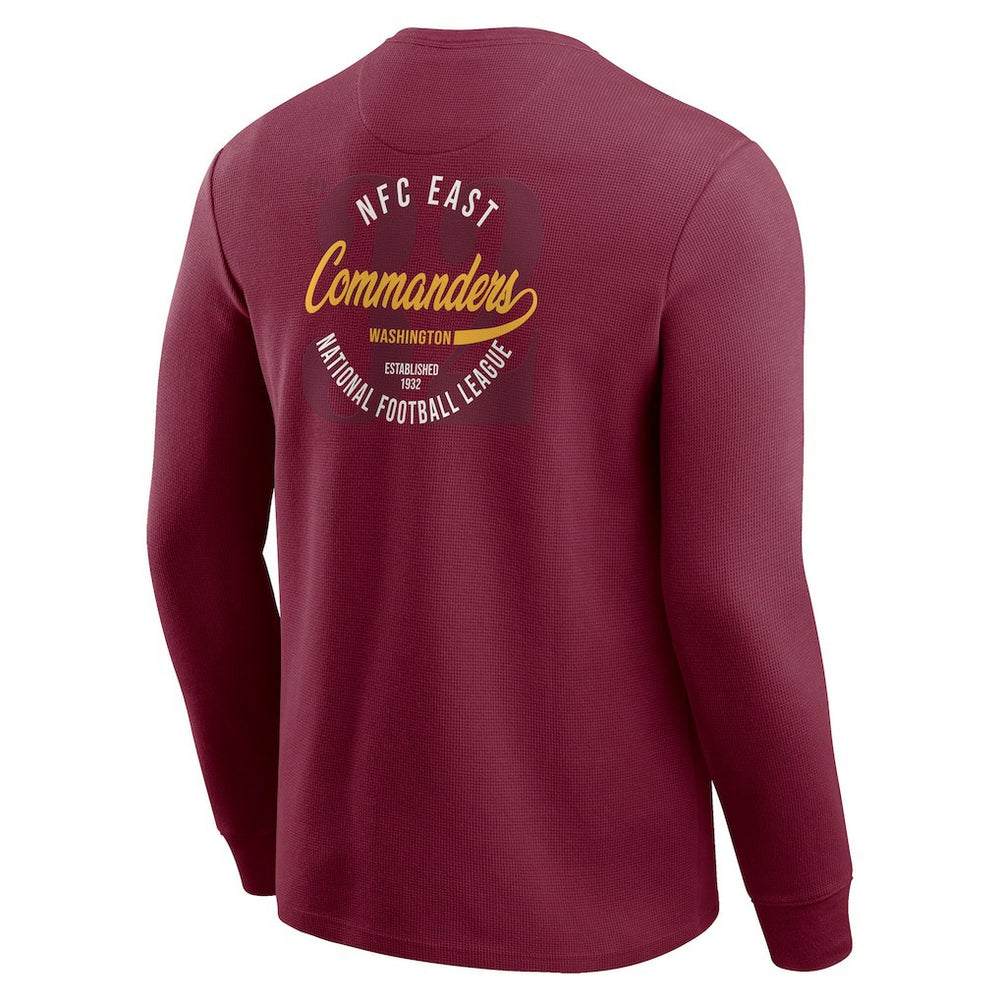 Darius Rucker Collection Washed Waffle-Knit Long Sleeve T-Shirt - Washington Commanders