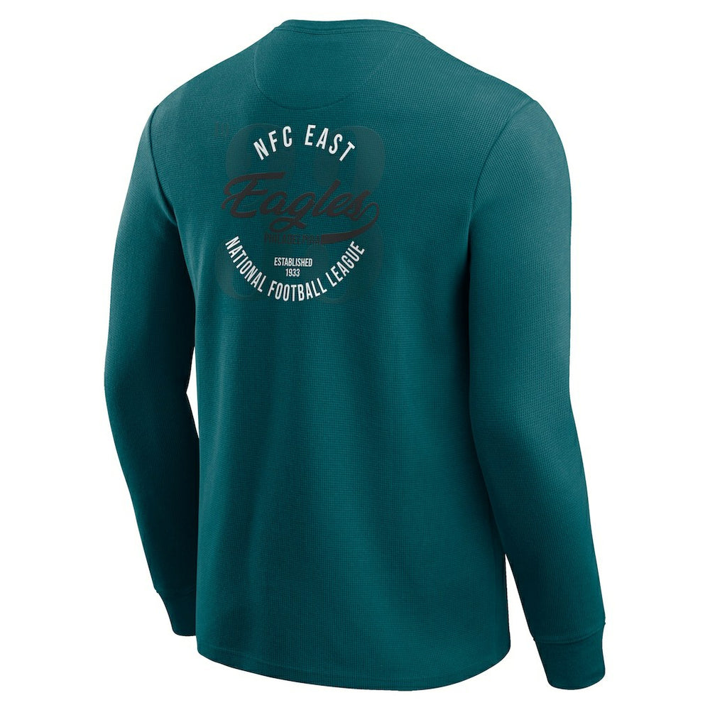 Darius Rucker Collection Washed Waffle-Knit Long Sleeve T-Shirt - Philadelphia Eagles