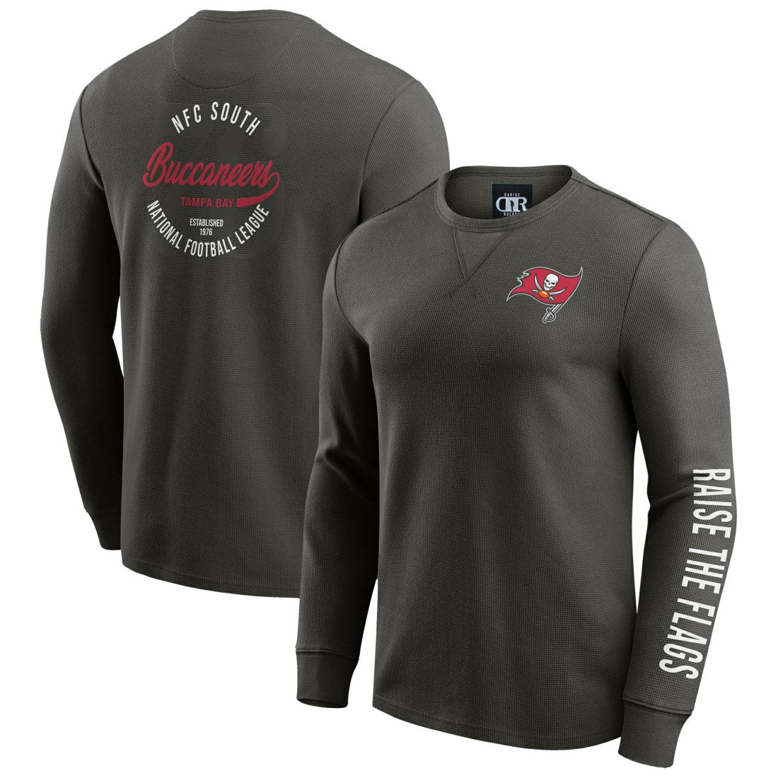 Darius Rucker Collection Washed Waffle-Knit Long Sleeve T-Shirt - Tampa Bay Buccaneers