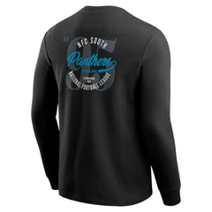 Darius Rucker Collection Washed Waffle-Knit Long Sleeve T-Shirt - Carolina Panthers