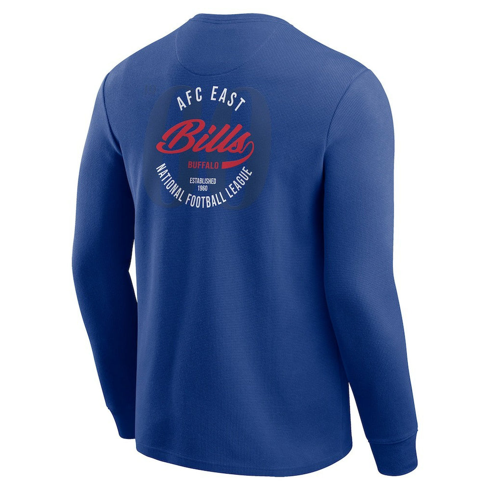 Darius Rucker Collection Washed Waffle-Knit Long Sleeve T-Shirt - Buffalo Bills