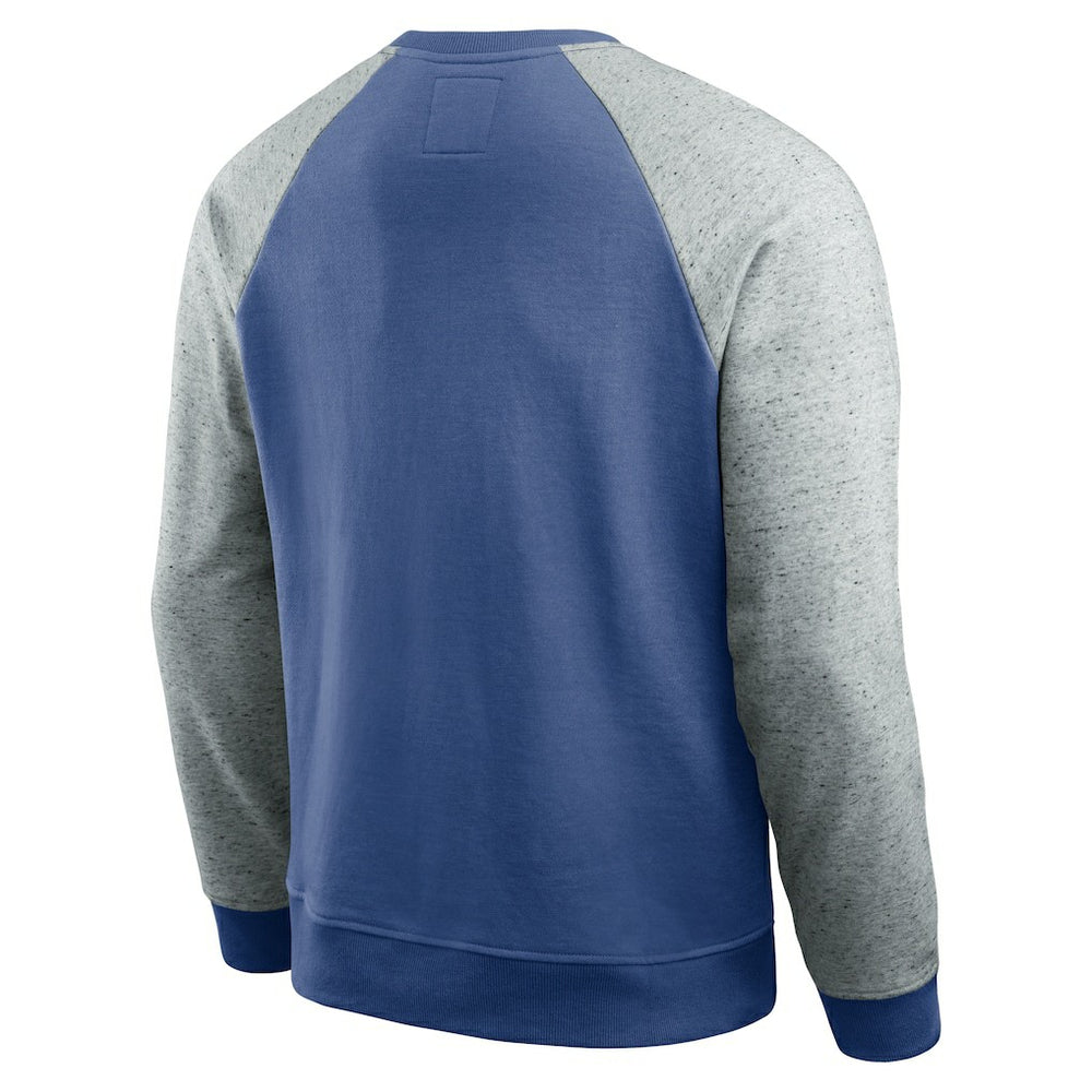 Darius Rucker Collection Throwback Color Block Raglan Pullover Sweatshirt - Seattle Seahawks