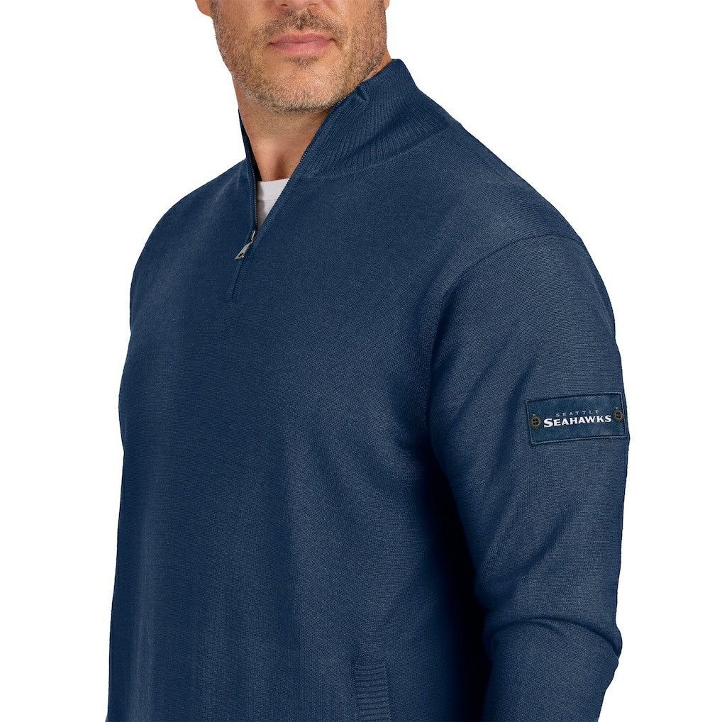 J. Palmer Franchise Quarter-Zip Sweater - Seattle Seahawks